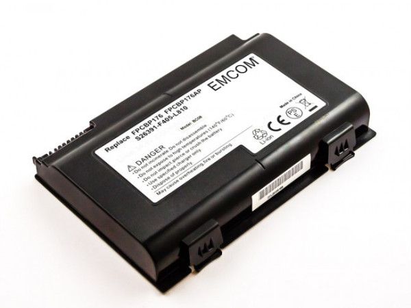Batterij voor Fujitsu Siemens LifeBook A1220, A6220, AH550, E780, E8420, N7010, NH570, als FPCBP176