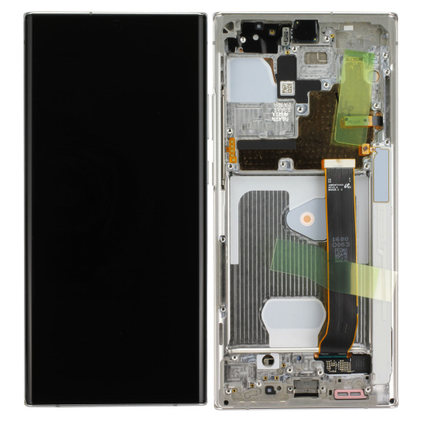 LCD Kompletteinheit inkl. Frontcover voor Samsung Galaxy Note 20 Ultra N985F, weiß