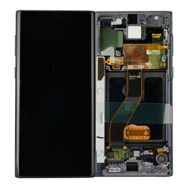 LCD Kompletteinheit inkl. Frontcover voor Samsung Galaxy Note 10 N970F, zwart