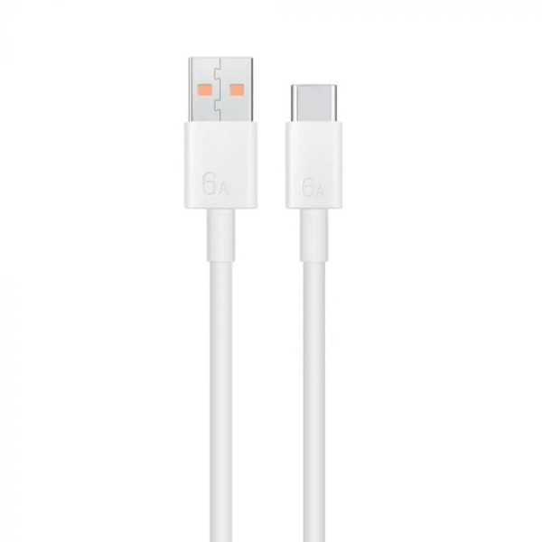 Original Huawei Datenkabel USB Typ C, LX04072043, Quick Charge voor Ladeströme bis 6A, weiß