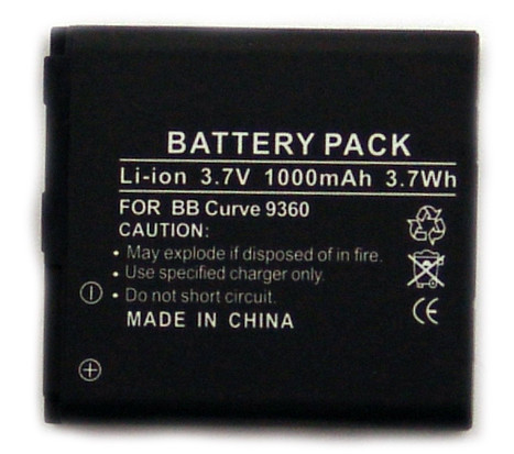 Batterij voor BlackBerry 9350, 9360 Curve, 9370, is gelijk aan E-M1