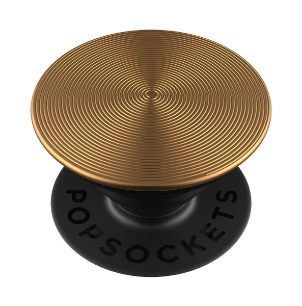 PopSockets PopGrip Twist Aura Gold Aluminium - ausziehbarer Griff für Handys