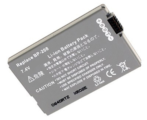 Batterij als Canon BP-208 voor DC 10, 100, 19, 20, 210, 211, 40, 50, 51, 95, MVX 430, 450, 460, Optura S1
