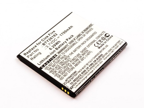 Batterij voor Mobistel Cynus T5, MT-9081W, MT-9201b, MT-9201S, MT-9201w, MyPhone A919i Dual, als BTY26184