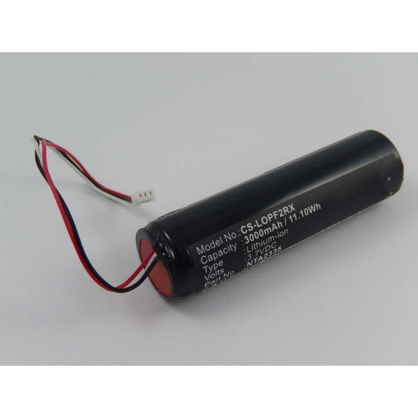 Batterij voor Logitech Pure-Fi Anywhere Speaker 2nd MM50, als NTA2335, Li-Ion, 3,7 V, 3000 mAh