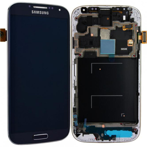 Komplett LCD+ Frontcover voor Samsung Galaxy S4 LTE+ i9506, grau, als GH97-15202B