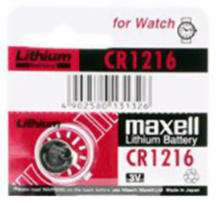Maxell Lithium Knopfzelle CR1216, DL1216, ECR1216, 3V, 25mAh