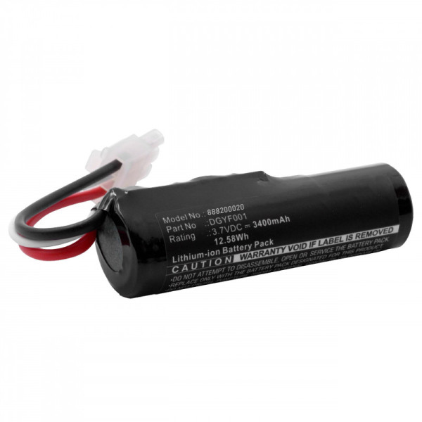 Batterij voor Logitech UE Boombox, 984-000304, als 533-000096, DGYF001, GPRLO18SY002, 3,7 V, 3,4 Ah