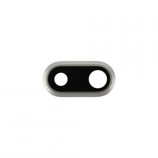 Kamera-Linse mit Rahmen für iPhone 8 Plus, silber