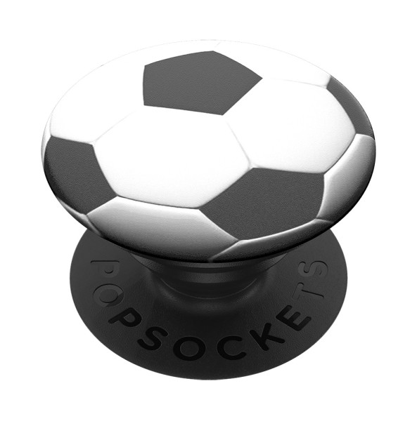 PopSockets PopGrip Soccerball - ausziehbarer Griff voor Handys