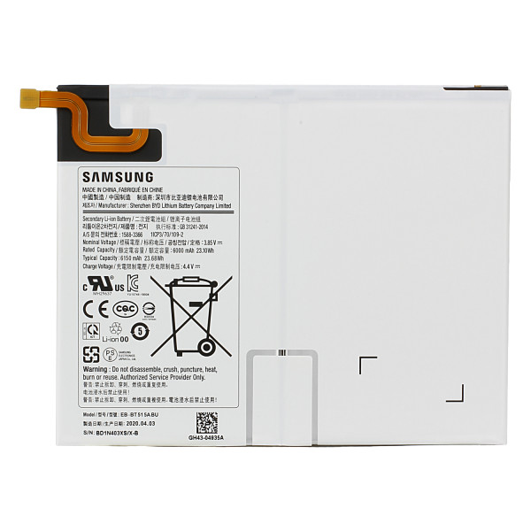 Akku Original Samsung für Galaxy Tab A 10.1 2019 (SM-T510, SM-T515), wie EB-BT515ABU