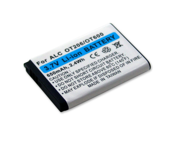Batterij voor Alcatel One Touch 103,106, 203, 206, 222, 383, 508, 565, 600, 660, 706, S520, V570