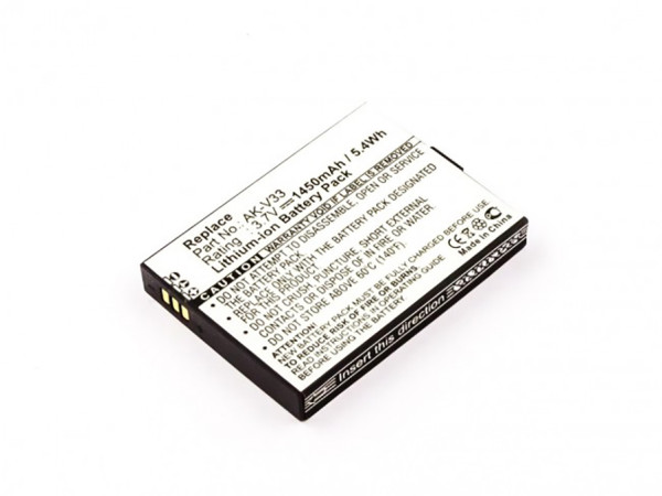 Batterij voor Emporia Solid, Solid Plus, als AK-V33, Li-Ionen