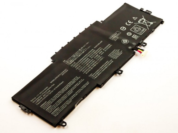 Batterij voor Asus ZenBook 14 UX433, UX433F, UX433FA, UX433FN, als 0B200-03080000, 11,6V, 4330 mAh