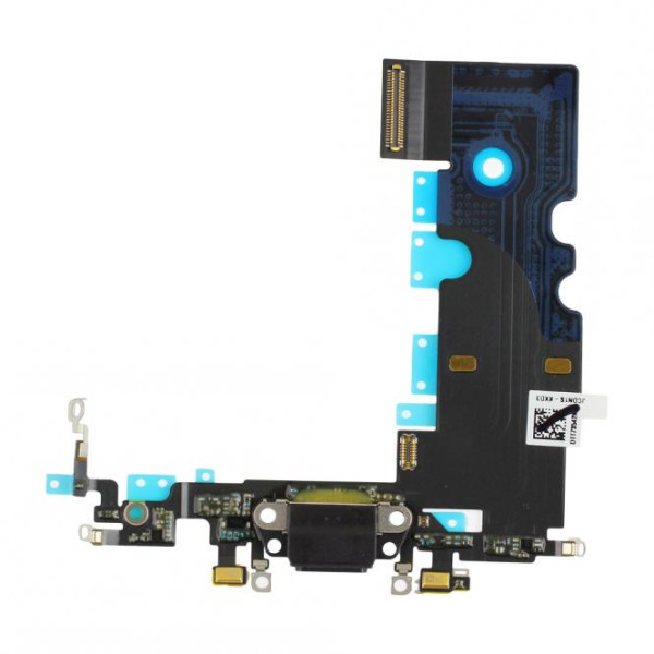 Dock-Connector-Lightning-Anschluß, Audio-Buchse, Mikrofon, Antenne, Flexkabel, voor iPhone 8, zwart