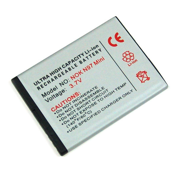 Batterij voor Nokia 702, E5, E7, N8, N97 mini, T7-00, als BL-4D