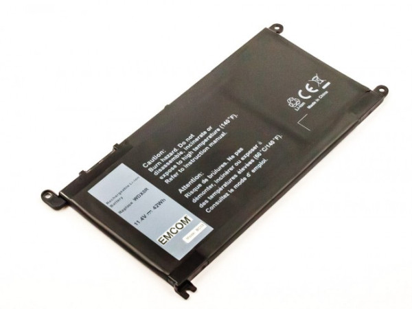 Batterij voor Dell Inspiron 13 5378, 3MF PRO-D1508TS, 15 5568, als T2JX4, 17368-0027, T2JX4, 3680 mAh
