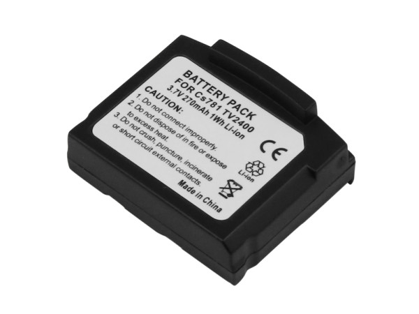Batterij voor Amplicomms TV2400, TV2410, TV2500, TV2510, als 93ITV24BAT, 3.7V, 270mAh