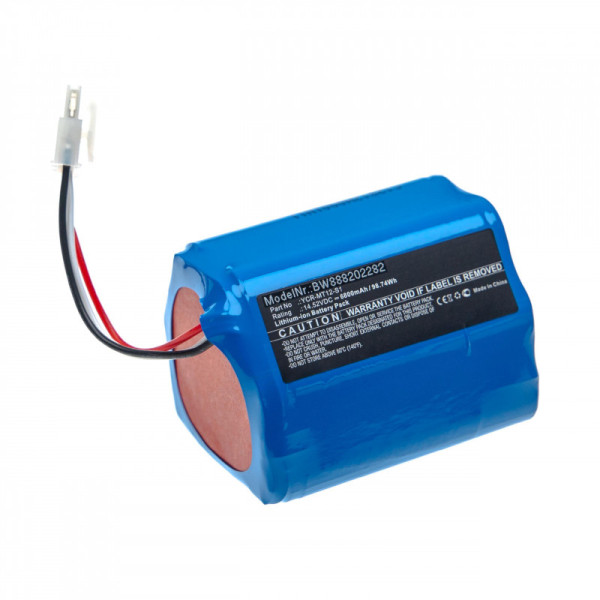 Batterij voor Saugroboter iClebo O5, Omega, Miele Scout RX2, RX3, als YCR-MT12-S1, 11779170, 6,8Ah