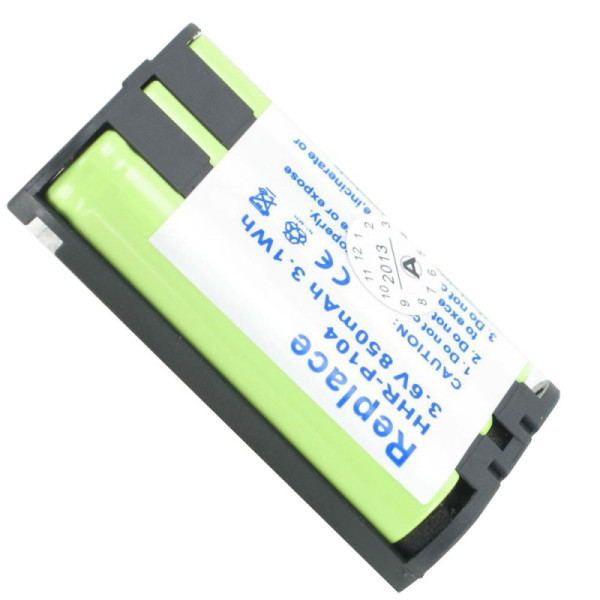 Batterij voor Panasonic KX-TG2313, 2420, 5050, 5480, 6500, KX-TGA234, 542, 560, KX-TW211, als HHR-P104