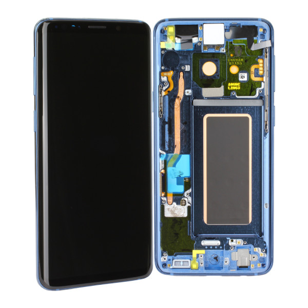 LCD-Kompletteinheit voor Samsung Galaxy S9 G960F, Coral Blue