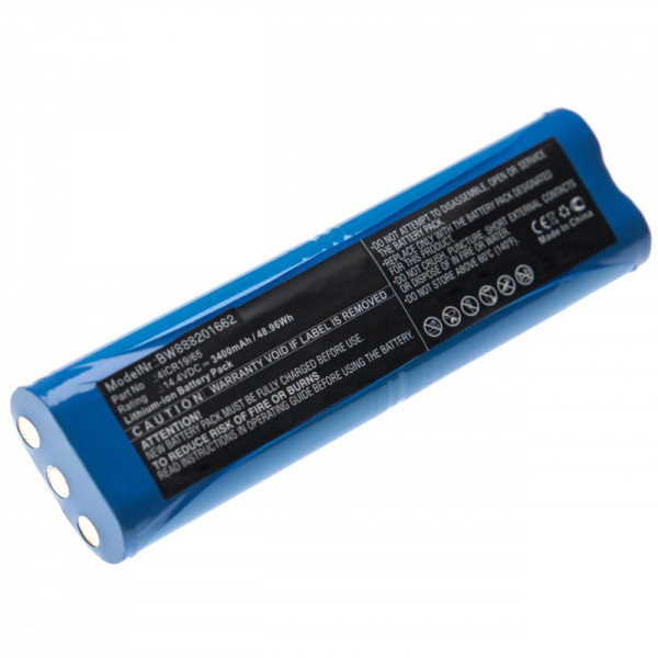 Batterij voor Batterij-Sauger Bissel 1605, 1974, 2142, Philips FC8810, FC8820, FC8830, als 4ICR19/65, 3,4Ah