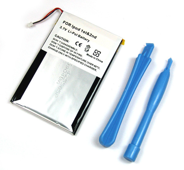 Batterij voor iPod I und Pod II, als UP325385A4H, Li-Polymer