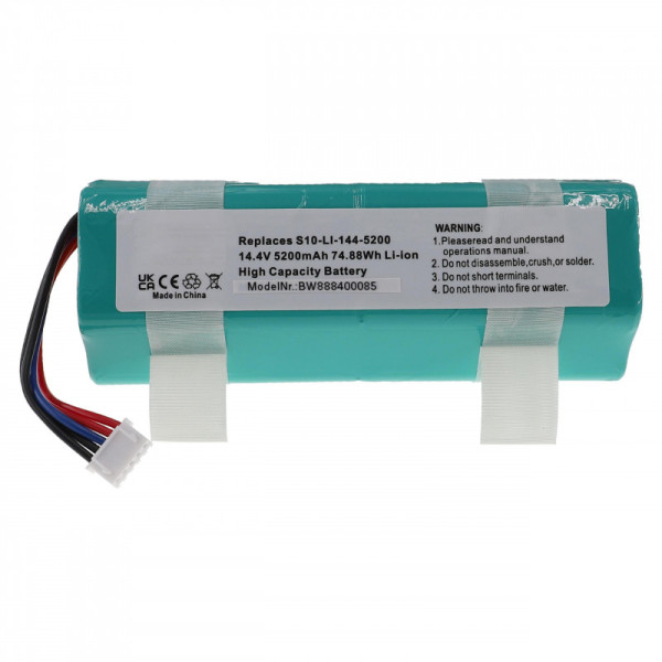 Batterij voor Saugroboter Ecovacs Deebot Ozmo 950, N5, N8, T8, T8+, T9, T9+, DBX11, DJ, DX, 5,2Ah