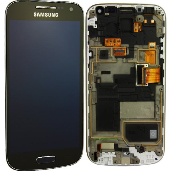 Komplett LCD+ Frontcover inkl. Displayrahmen für Samsung Galaxy S4 Mini GT-i9195i Value Edition, dee