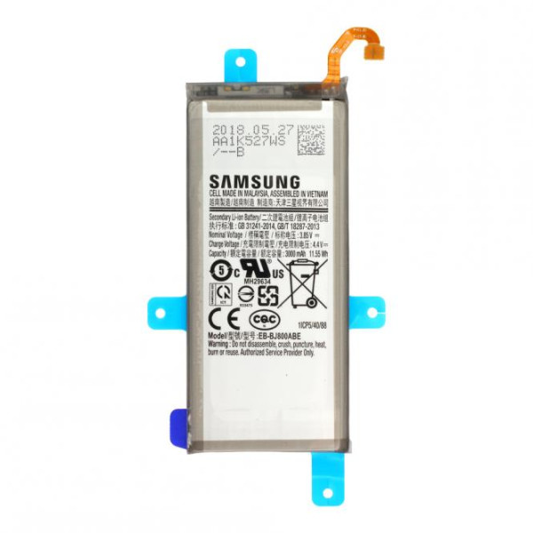 Batterij Original Samsung voor Galaxy A6 A600F, J6 J600, Typ EB-BJ800ABE, 3000 mAh, 3.85V