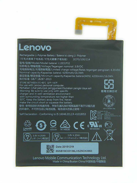 Batterij Original voor Lenovo IdeaTab A8-50 A5500, S5000, als L13D1P32