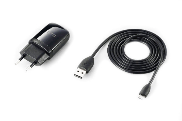 Reisenetzlader original HTC TC-E250 mit USB-Kabel, schwarz für HTC 7 Mozart, Ace, ChaCha, Desire