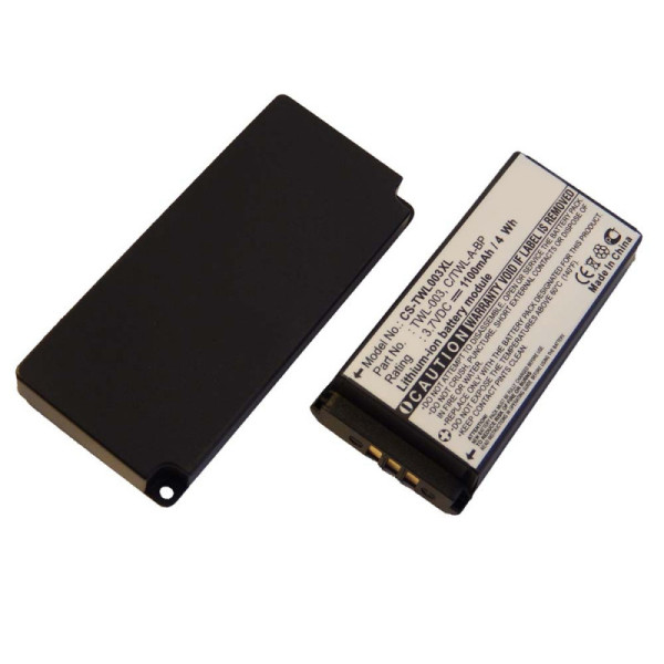Extended-Batterij inkl. Rückdeckel voor Nintendo DSi, NDSi, NDSiL, als C/TWL-A-BP, 3,7 V, 1100 mAh