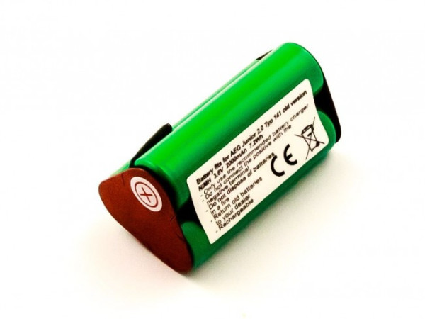 Batterij voor Batterij-Sauger AEG Junior 2.0, Black &amp; Decker KC360H, als Type 141, 3,6V, 2000 mAh