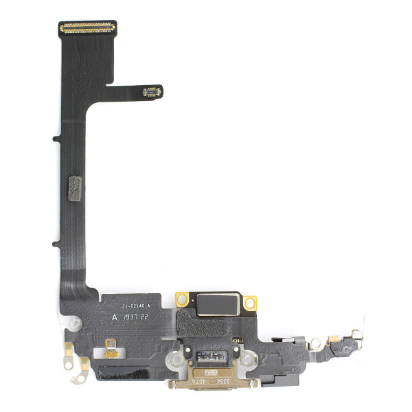 Dock-Connector mit Flexkabel, passend voor iPhone 11 Pro, inkl. angelöteter Connector-Chip, gold