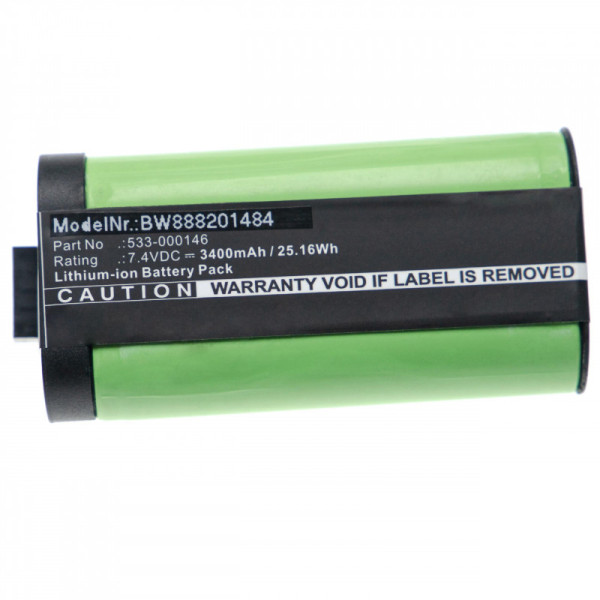 Batterij voor Logitech Megaboom 3, Ultimate Ears Megaboom 3, S00171, als 533-000146, 7,4 V, 3400 mAh
