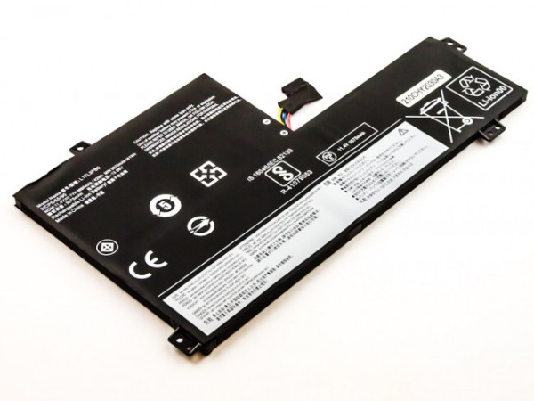 Batterij voor Lenovo Chromebook 100e 1st Gen Series, C340-11 Series, als L18D3PG1, 11,4 V, 3575 mAh