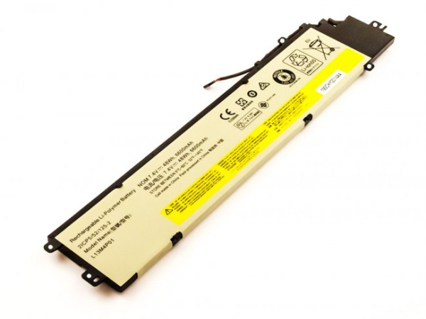 Batterij voor Lenovo Erazer Y40, Y40-70, als L13C4P01, L13L4P01, L13M4P01, 6600mAh, 7.4V, Li-Po
