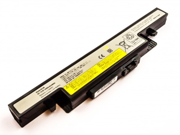Batterij voor Lenovo Ideapad Y400, Y410, Y490, Y500, Y510, Y590, als L11L6R02, L12S6E01, 4.400 mAh