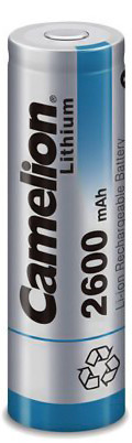 Batterij-Zelle18650 Camelion, Li-Ionen, 3.7V, 2600 mAh, 1 Stück, inkl. Aufbewahrungsbox