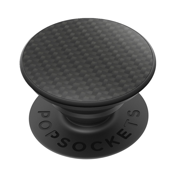 PopSockets PopGrip Genuine Carbon Fiber - ausziehbarer Griff voor Handys