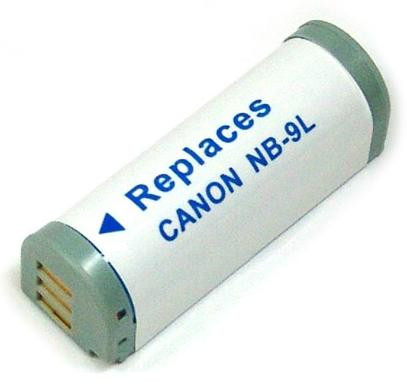 Batterij als Canon NB-9L voor Digital Ixus 1000 HS, 1100 HS, 510 HS, 500 HS, Powershot Elph 510 HS