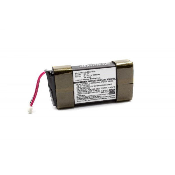 Batterij voor Sony SRS-X33, als ST-03, Li-Polymer, 7.4, 1900 mAh