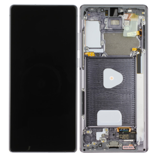 LCD Kompletteinheit inkl. Frontcover voor Samsung Galaxy Note 20 N980F, grau