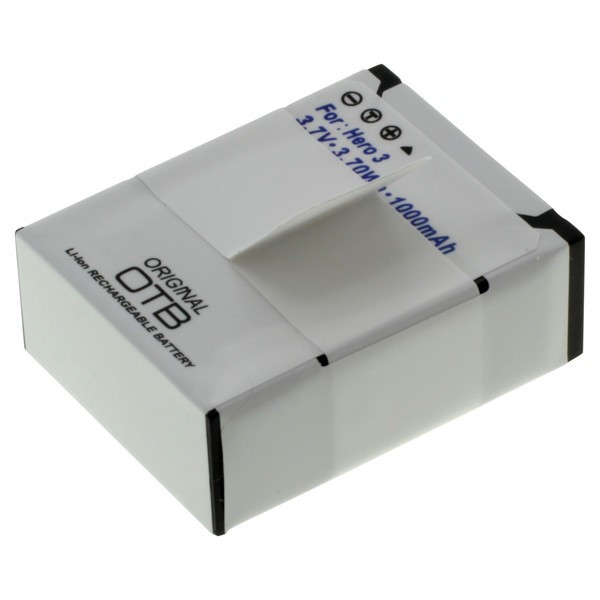 Batterij voor Action-Kamera GoPro HERO3, HERO3+, Li-Ion, 960 mAh, als AHDBT-201, AHDBT-301, AHDBT-302