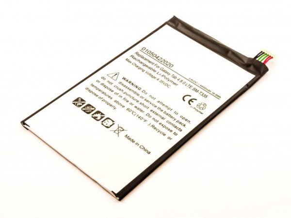Batterij voor Samsung Galaxy Tab 4 8.0 SM-T330, SM-T335, SM-T337, als EB-BT330FBE, 4450 mAh
