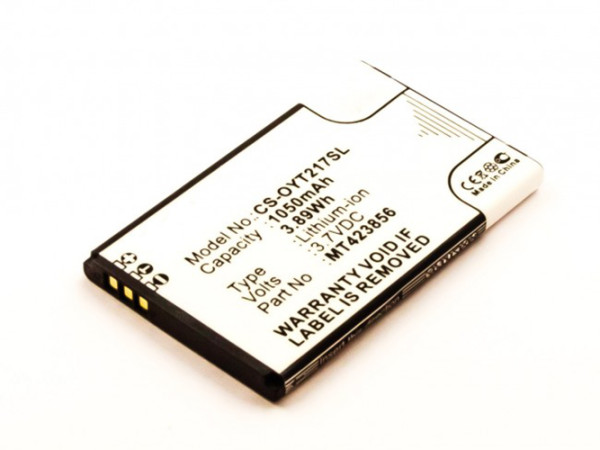 Batterij voor Olympia Touch, 2179, als MT423856, 1050 mAh, 3.7V