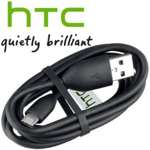 USB-Datenkabel Original HTC DC M410 Micro-USB, zwart voor HTC Ace, Aria, Arrive, Bravo, Butterfly