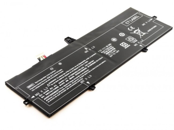 Batterij voor HP EliteBook x360 1030 G3, als BM04056XL, HSTNN-DB8L, L02031-241, 7,7 V 7300 mAh