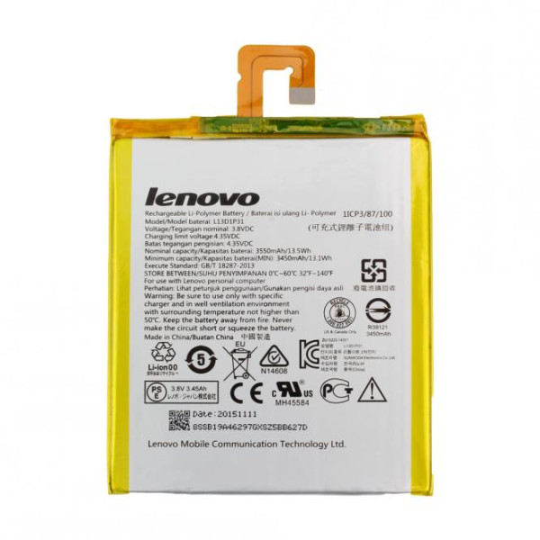 Batterij Original voor Lenovo Tab 2 A7-20, A7-30, A7-50 A3500, als L13D1P31